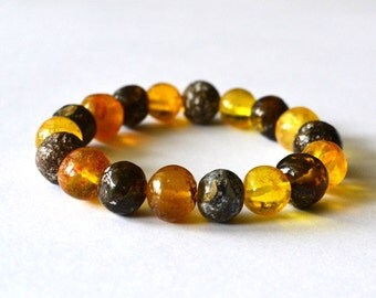 Natural Amber bracelet, Baltic Amber Jewelry bracelet, Amber Fashion, Natural Gift for her
