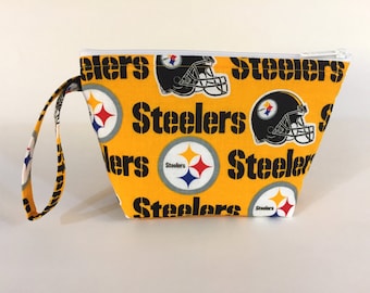 Pittsburgh Steelers Make Up Bag - Sports Teams - Accessory - Cosmetic Bag - Gift - Football