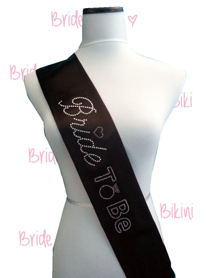 Bride Sash. Satin Sash. Bride-To-Be Sash. BACHELORETTE SASH.