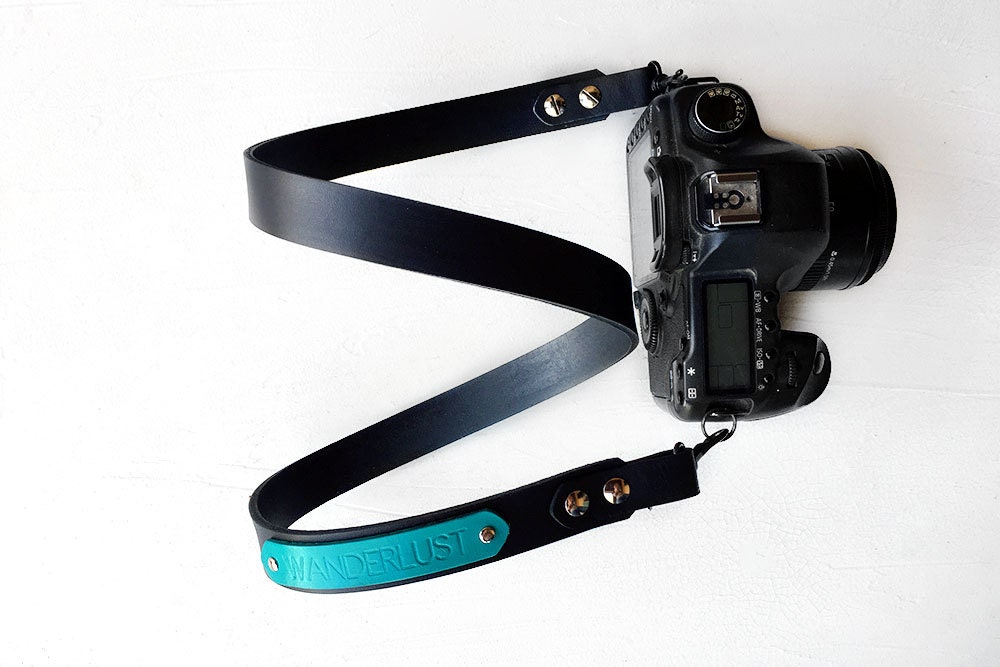 Personalized Camera Strap Personalized Name Custom Leather