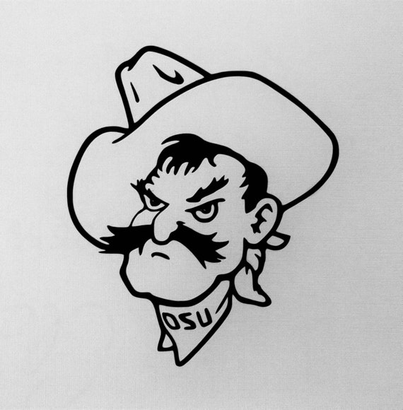 Pistol Pete Vinyl Decal I OSU by ShippsBoutique on Etsy