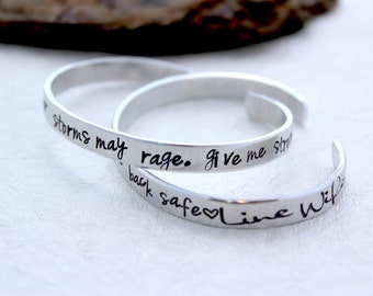 Lineman Wife Bracelet - Lineman Wife Prayer - Lineman Jewelry - Love my Lineman - Lineman Mom Jewelry - Lineman Gift -Power Lineman Bracelet