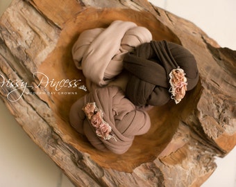 Newborn Wrap, Knit Wrap, jersey Wrap, Wrap, Baby Wrap, Photo Prop, Stretch Wrap, Accessories, Photo, Newborn, Prop, Brown, Cedar, Woodstock