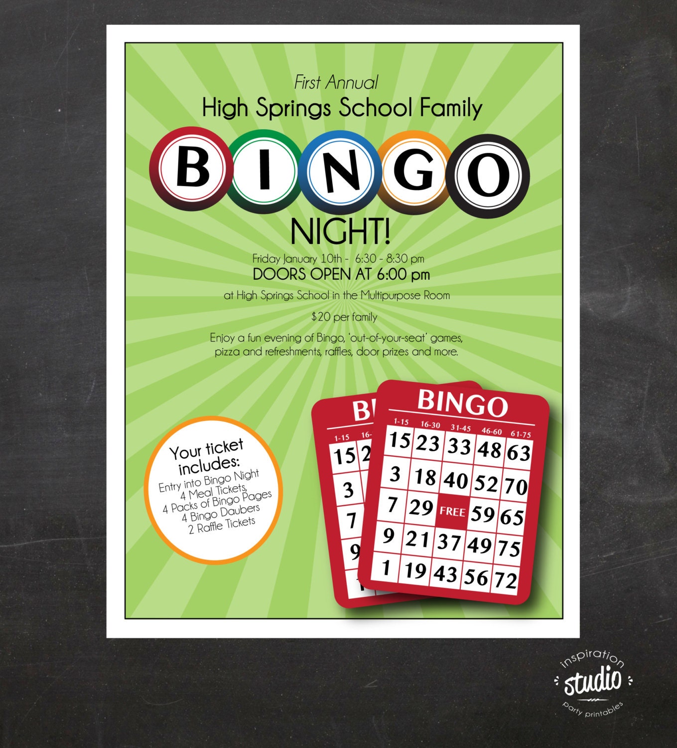 Bingo Night Flyer Template Best Template Ideas