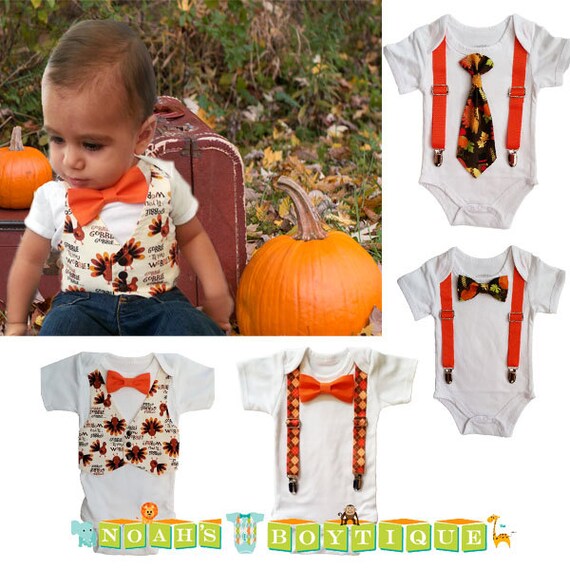 Baby Boy Thanksgiving Outfit - Newborn Thanksgiving - Gobble Till You Wobble - Vest Bow Tie- Thanksgiving Clothes - Toddler - First - Fall by NoahsBoytiques