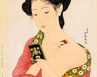 Nude Japanese Geisha Fine Art Print Old Erotic Vintage