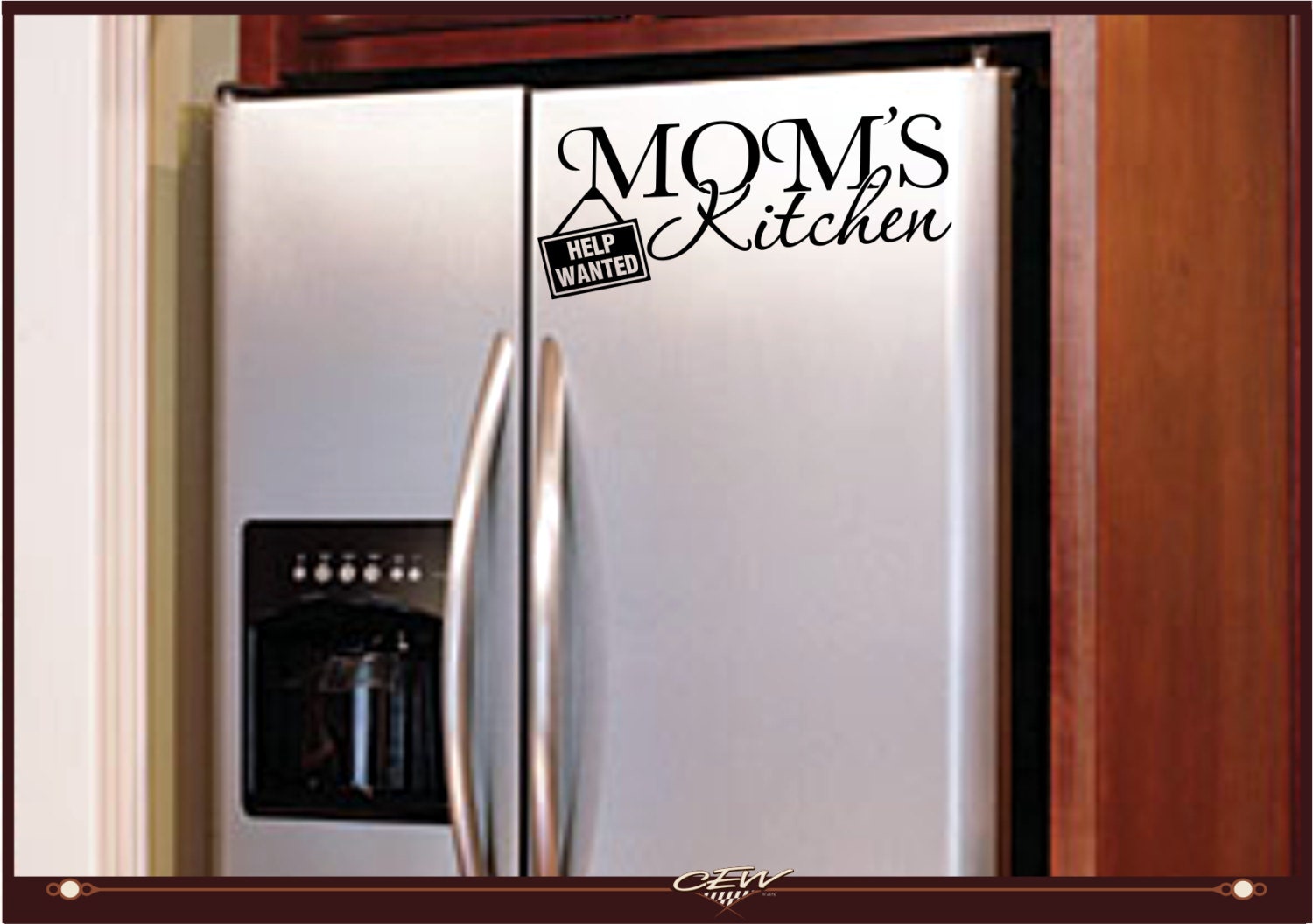 mom's kitchen decal funny kitchen appliance decal