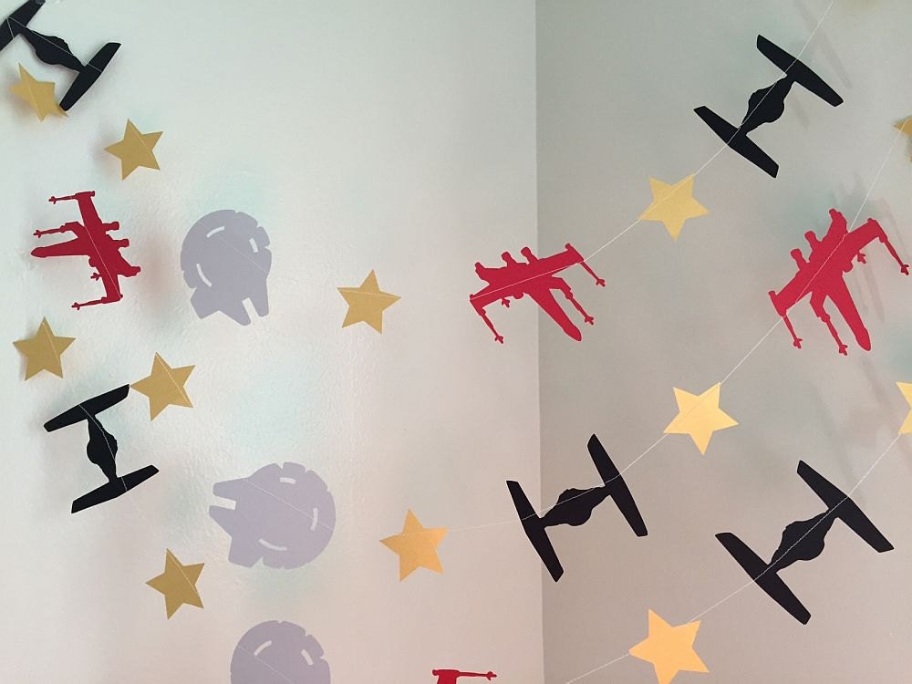 star wars inspired birthday party decorations star wars garland tie fighter star wars party decor star - Star Wars Decorations star wars inspired birthday party decorations star wars garland tie fighter star wars party decor star - Star Wars Decorations