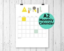 Unique large desk calendar related items | Etsy