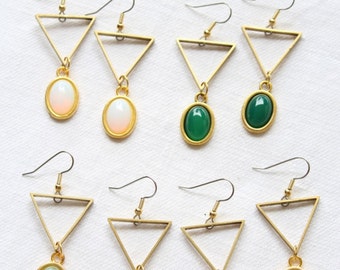 Dangling earrings. "Void Big Gem Vision"