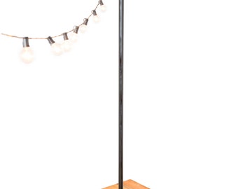 IYN Pole Stands brown Hang string lights shading or - IYN Tank Stands - Hang String Lights