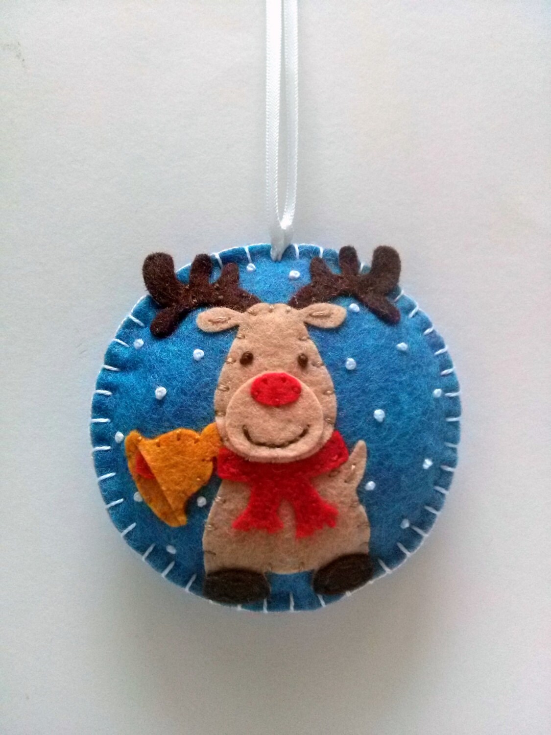 felt reindeer christmas ornament reindeer ornament by felt reindeer christmas ornament reindeer ornament by