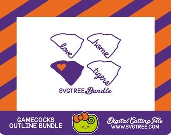 South Carolina SVG State Outline SVG SVG Files Vector Commercial Free Cricut Files Silhouette Files Digital Cut Files svg cuts