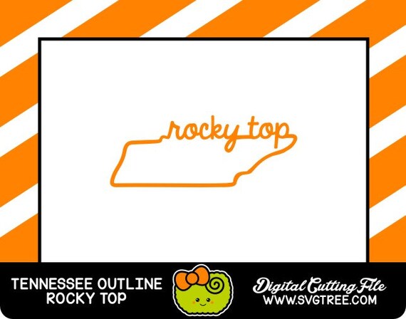 Download Tennessee SVG State Outline Rocky Top SVG Files DXF by SVGTREE