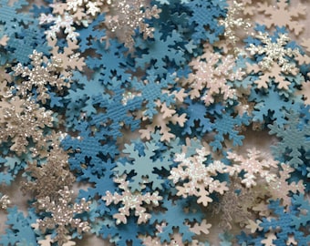 Snowflake Craft Punches, Confetti, Scrapbooking, Craft Supply, Chrismas Cards | 100 Pieces