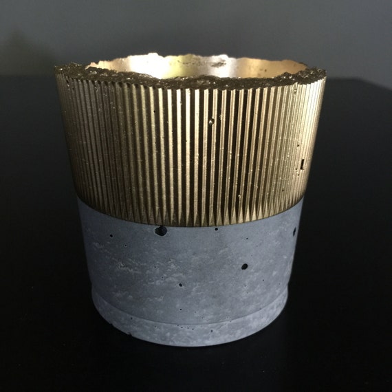 PeaboPot Cup Ribbed - Hypertufa