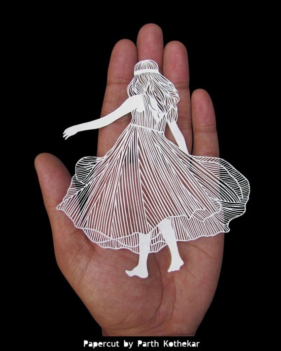 Livraison gratuite - Papercut - papier-découpé - art - Papercutting - Papercraft - Paperart - Handmade - Handcut - Papercraft - papier - illustration