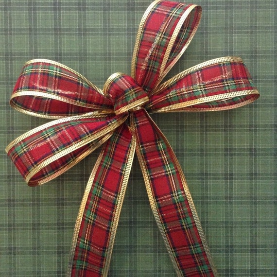 christmas plaid bow set of 8 xmas plaid decorative bows christmas plaid bow set of 8 xmas plaid decorative bows
