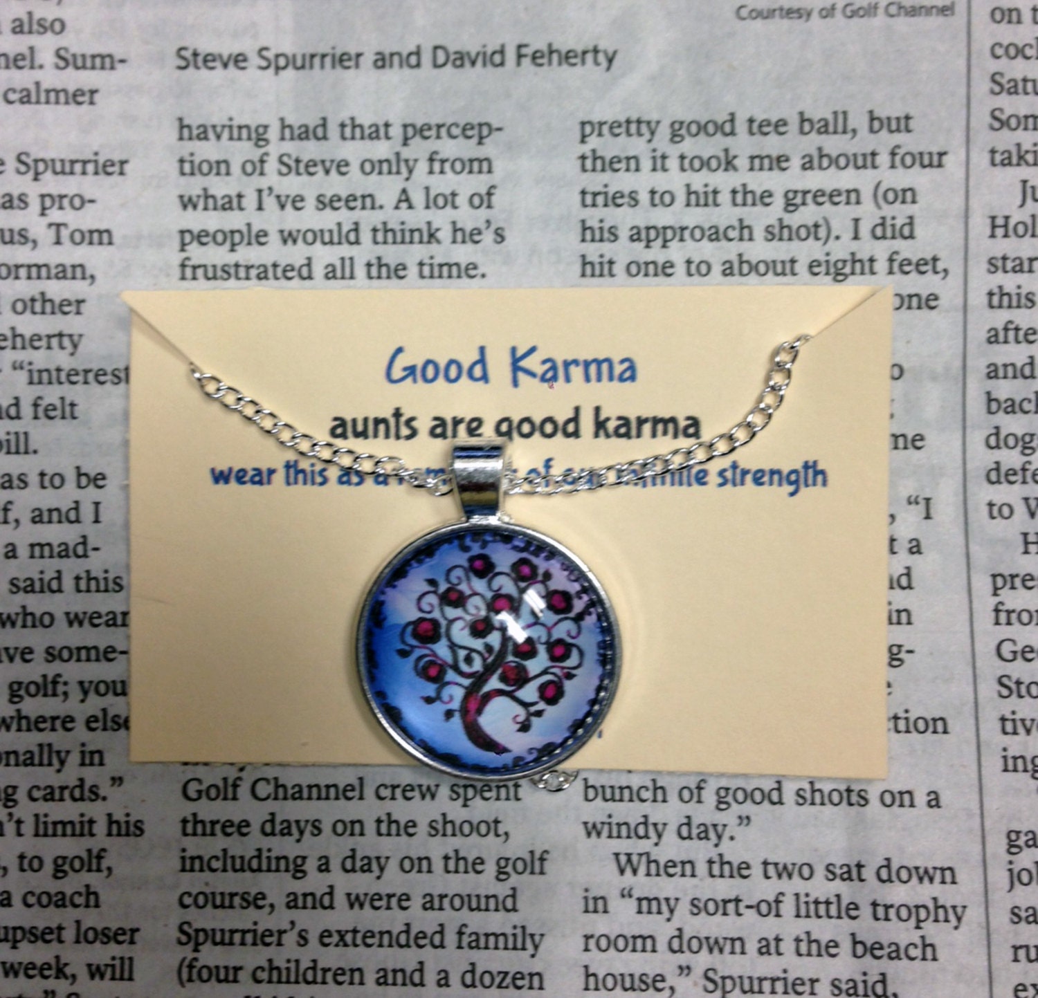 Good Karma Necklace Good Karma Jewelry Quote Gift aunts are