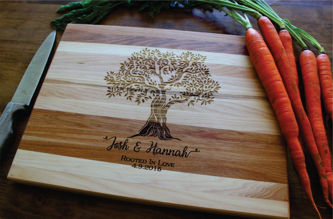 Engraved Tree Cutting Board Personalized by SugarTreeGallery