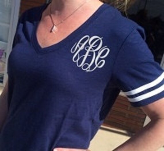 Items similar to Preppy Monogram Jersey on Etsy