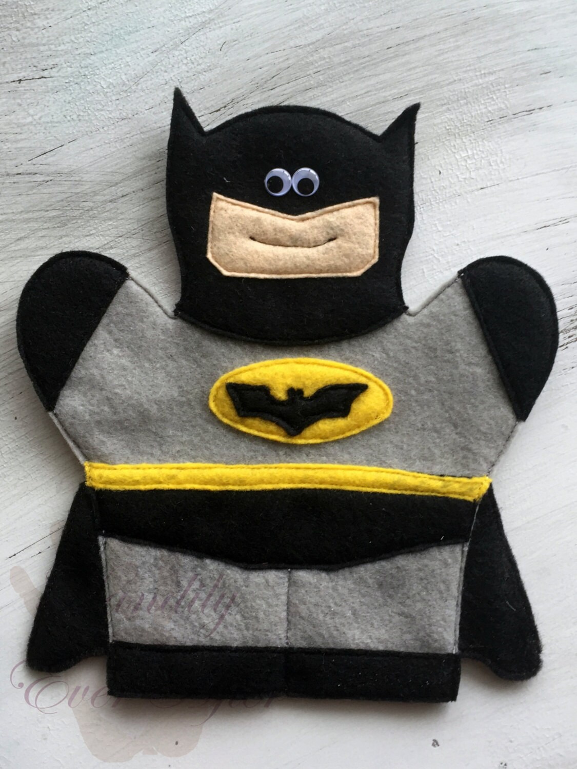 Batman Hand PuppetPATTERN ONLY Instant by HandilyEverAfter