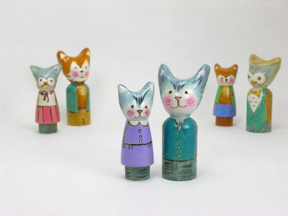 cat peg doll