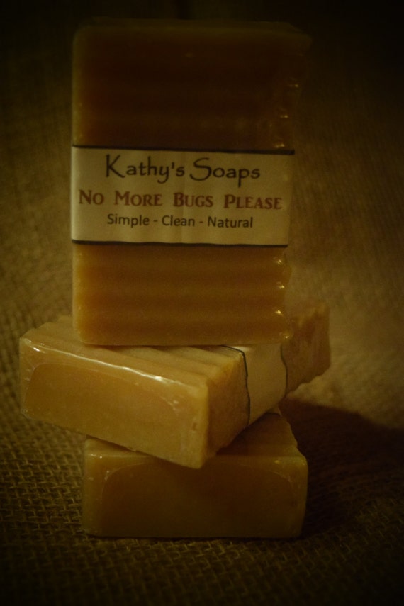 No More Bugs Please Soap Insect Repellent Homemade by KathySoaps