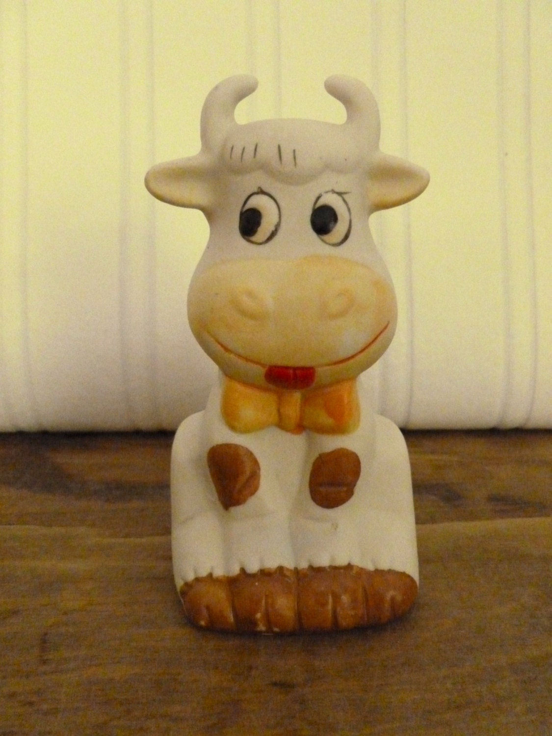 Vintage Ceramic Cow Bell Figurine Ceramic Cow by Lego