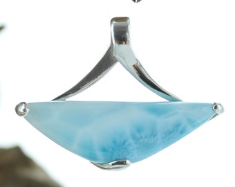 Larimar silver Pendant. Natural stone. Larimar. High Quality Larimar. Larimar Jewel. Blue Larimar Pendant. Larimar AAA. Larimar Necklace.