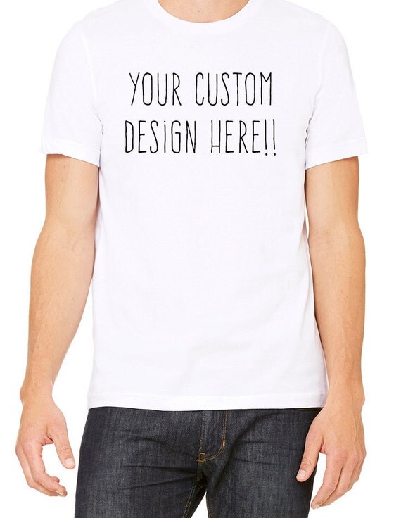100% Custom Order Men's T-Shirt Custom Graphic Design