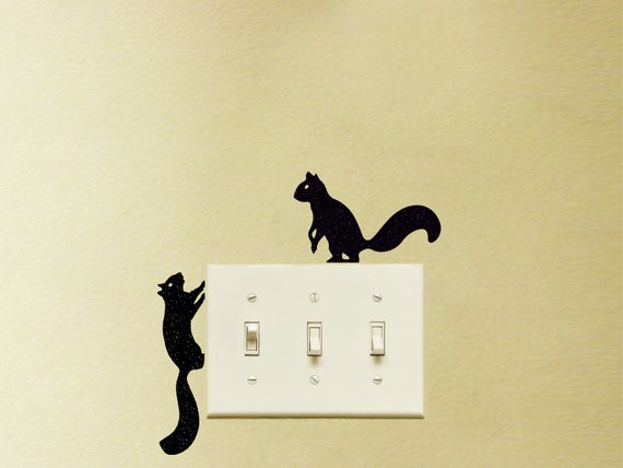 Squirrels fabric sticker