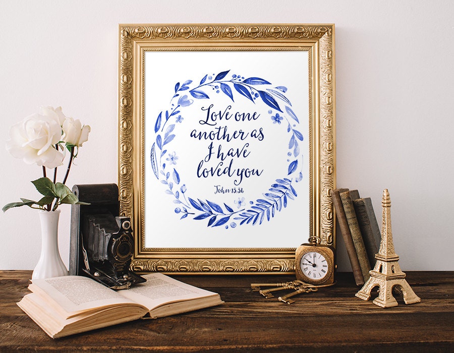 Bible Verse Print 4x6 5x7 8x10 11x14 Instant by MossAndTwigPrints