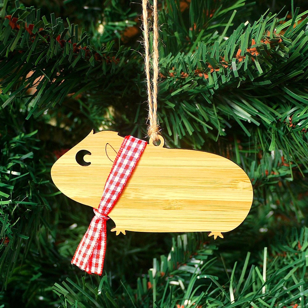 guinea pig wooden christmas ornament christmas tree decoration guinea pig wooden christmas ornament christmas tree decoration