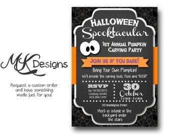 Pumpkin Carving Party Invitation!