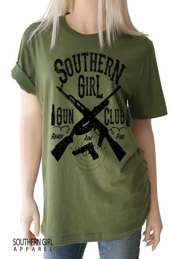 Southern Girl Gun Club Shirt. Gun Shirt. Gun TShirt. Gun T