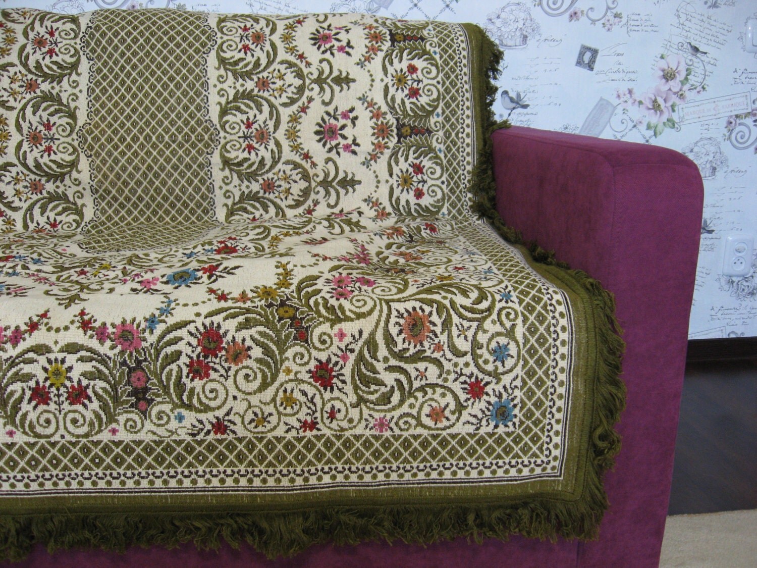 SALE Classical Tapestry tablecloth/ vintage tapestry rug