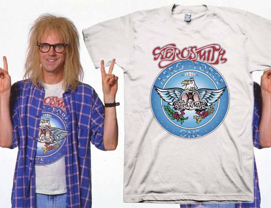 Wayne's World Garth Aerosmith T-shirt Halloween Costume