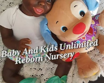 AA reborn toddler baby ,African American, Pleade read listing before ordering, Made to order, AA life like baby, baby made from Jordyn kit