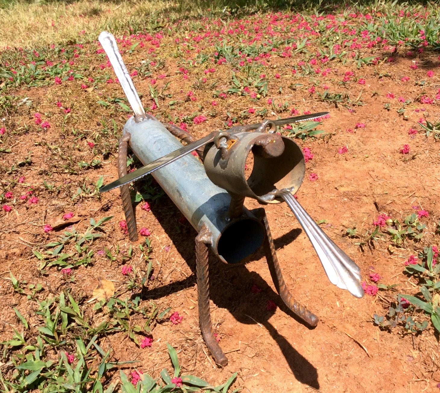 SCRAP Dog METAL Yard Art SCULPTURE...Unique Gift by JacksYardArt