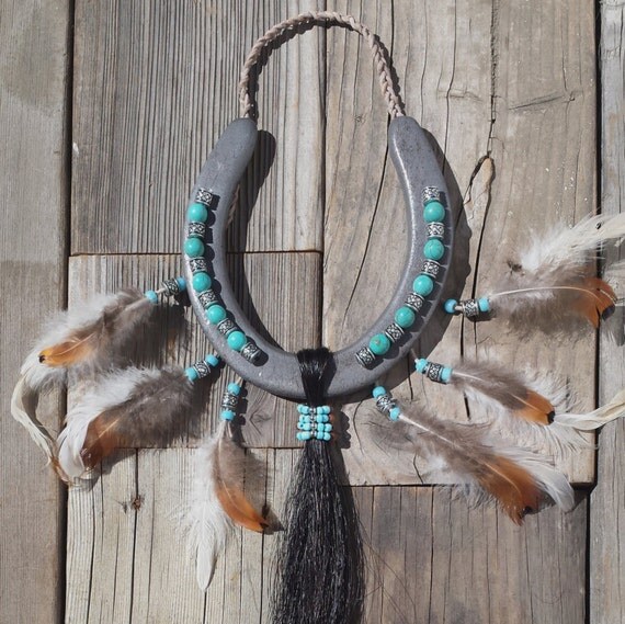 NEW DECORATED Horseshoes Horse Shoes Native by EECustomHorseShoes