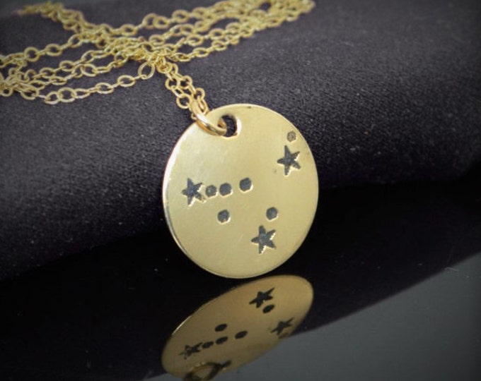 Capricorn Necklace, 14k Gold Filled, Constellation, Capricorn Jewelry, Zodiac Necklace, Capricorn Zodiac, Capricorn Sign, Gold Necklace