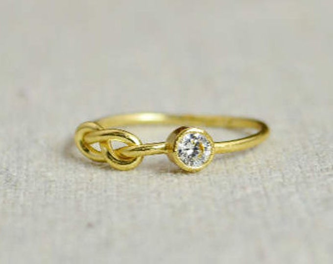 Grab 2 14k Gold Filled Infinity Ring, Gold Filled Ring, Stackable Rings, Mother Ring, Birthstone Ring, Gold Infinity Ring, Gold Knot Ring