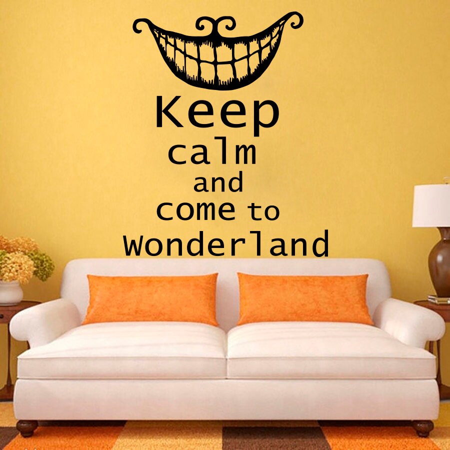 Alice in Wonderland Quote Wall Decals Stickers Decal by CozyDecal