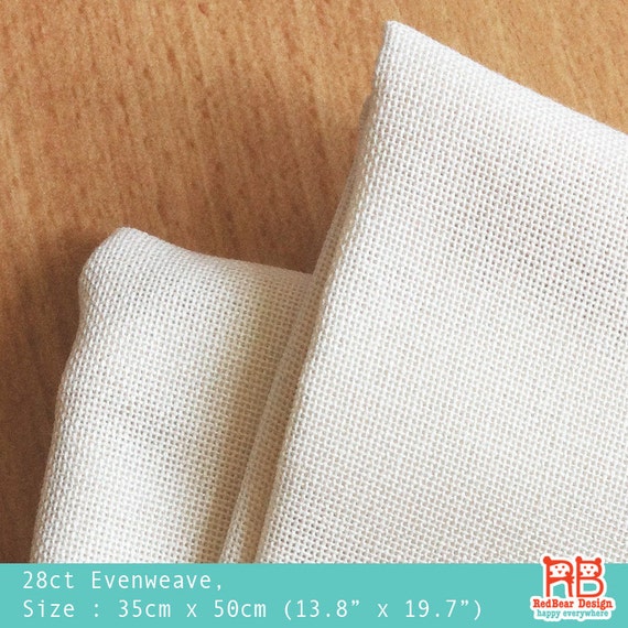 Counted Cross Stitch Fabric 28 count Evenweave 28ct Cream