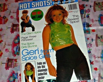 Hot Shots Special Poster Magazine Ginger Spice Geri Halliwell Spice Girls Music Memorabilia Collectable 100% Unofficial Massive Poster