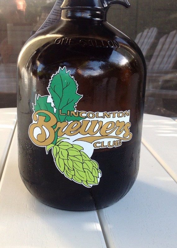 Personalized Beer Growler Labels 64oz 32oz Custom Design