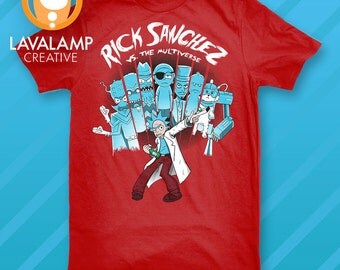 Rick Sanchez Vs. The Multiverse - Scott Pilgrim parody shirt