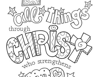 Jesus Gives Me Courage Coloring Pages 5
