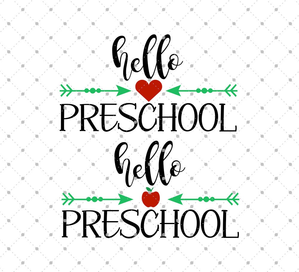 Download Preschool SVG Cut Files School SVG cut files Hello Preschool